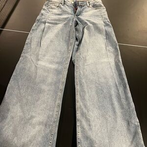 Light Wash Wide Leg Jeans